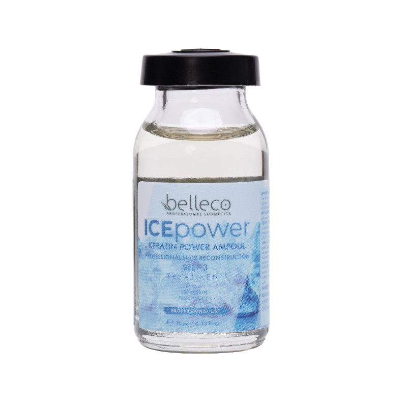 IcePower Keratin Booster Ampoule 10 ml  – Ampułki keratynowe krok 3